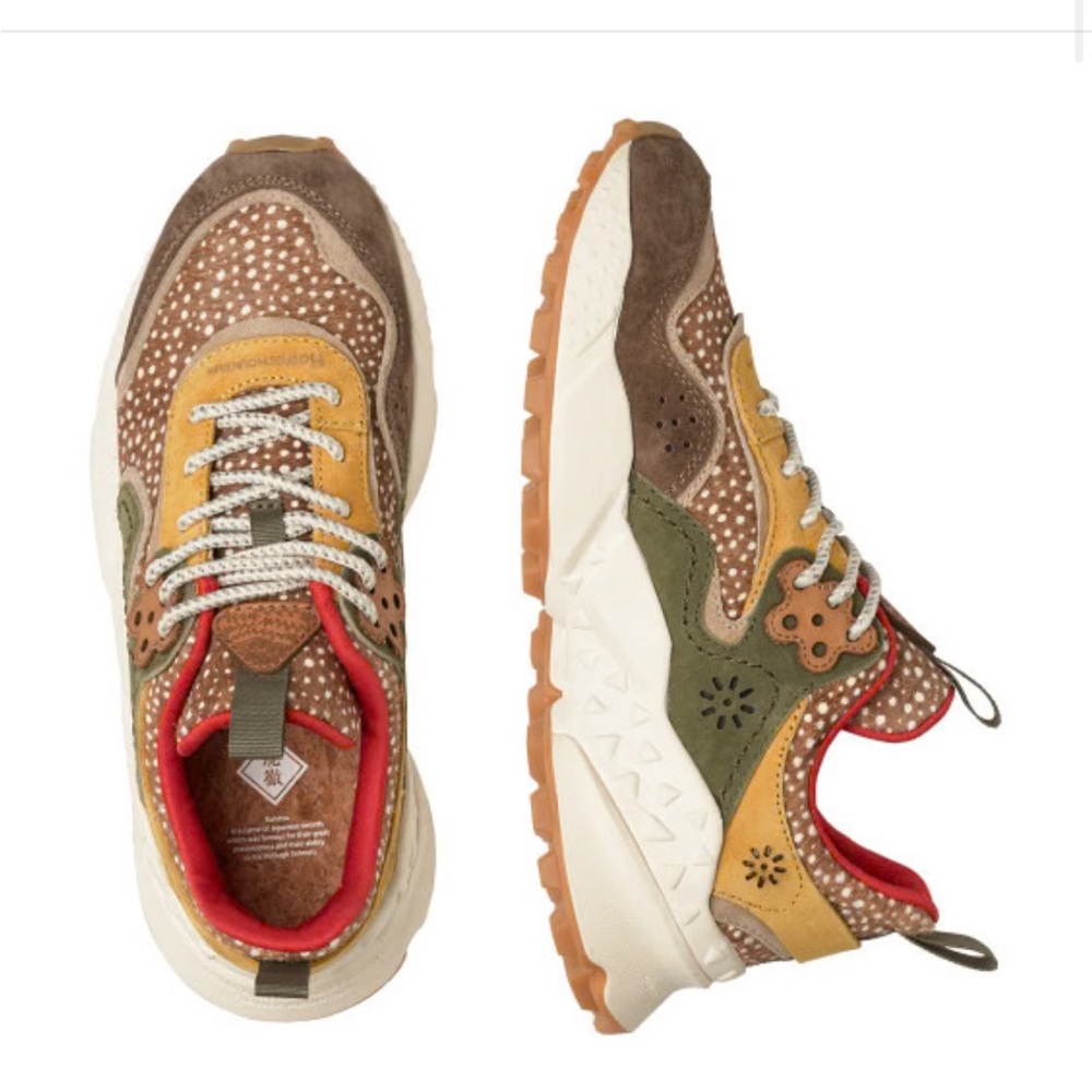 Flower Mountain - Kotetsu Woman Sneaker - Suede/Ponyhair Brown